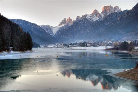 Dolomites Winter, Italy stock photo. Image of house, winter - 11523062