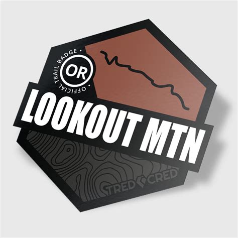 Lookout Mountain Sticker - Tred Cred