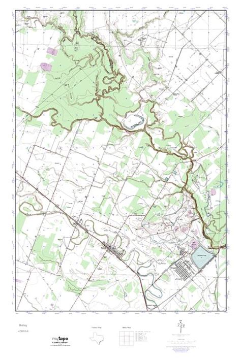 MyTopo Boling, Texas USGS Quad Topo Map