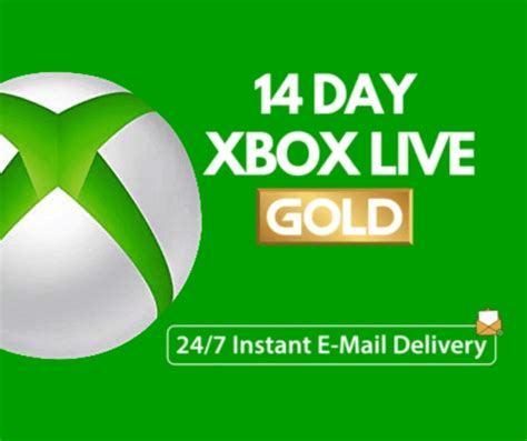 Xbox Live Gold 14 Days Trial Membership Code Email Delivery