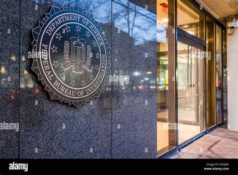 Washington DC, USA - December 29, 2016: FBI, Federal Bureau of Investigation Headquarters, on ...