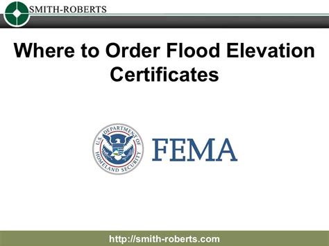 Where to Order Flood Elevation Certificates