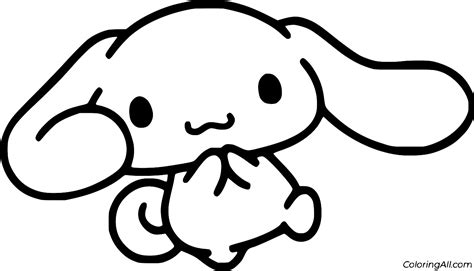 Cute Cinnamoroll Coloring Page - ColoringAll