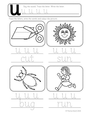 Phonics Worksheets, Lesson Plan, Flashcards - Jolly Phonics Letter U Lesson Pack | Teaching ...