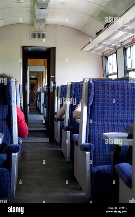 Interior of Railway Carriage Stock Photo - Alamy