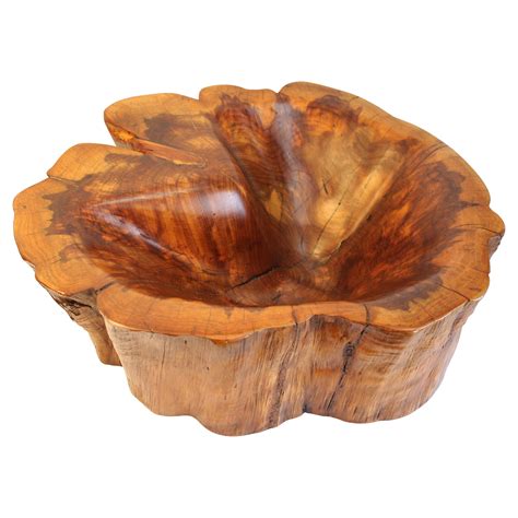 Natural Edge Turned Burl Wood Bowl For Sale at 1stDibs | burl wood ...