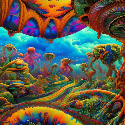 Trippy LSD Groovy Art · Creative Fabrica