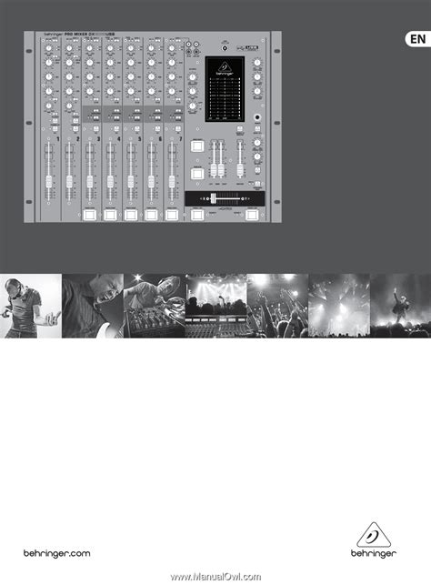 Behringer PRO MIXER DX2000USB | Manual