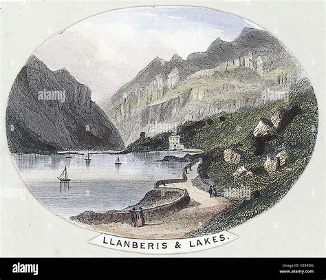 Llanberis & Lakes Stock Photo - Alamy