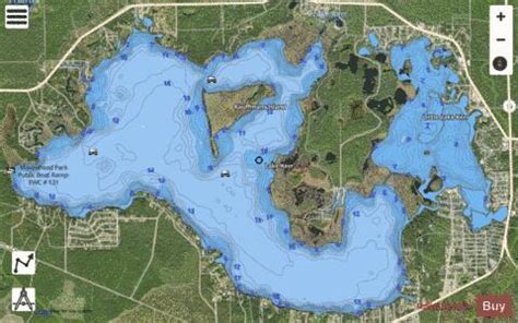 LAKE KERR Fishing Map | Nautical Charts App