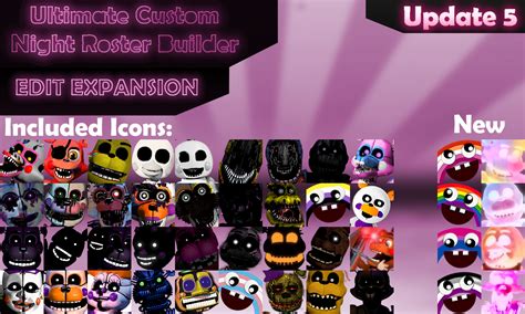 UCN Roster Builder: Edit Expansion (Update 5) by CircusRama on DeviantArt