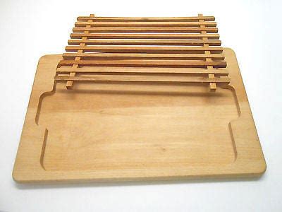 Wooden Bread Cutting Board Crumb Catcher Board Bread Cutting Slicing P – Wood, Iron & Copper Craft