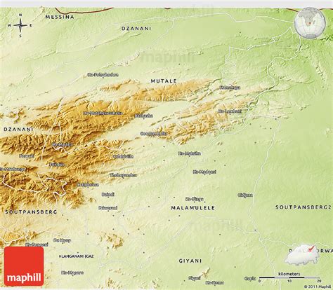 Physical 3D Map of THOHOYANDOU