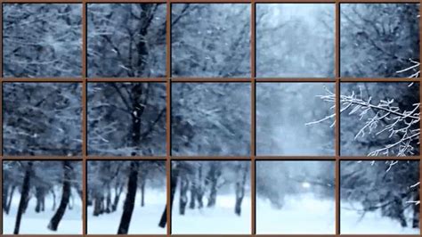 Snowy Window Christmas with Christmas Music - YouTube