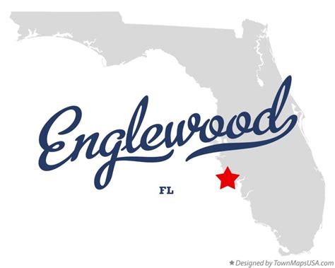 Map of Englewood, FL, Florida