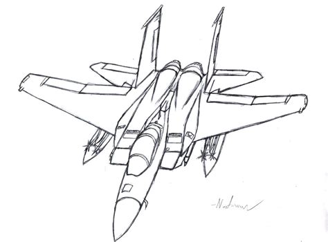 F-15 Eagle sketch by KravinMorhead on DeviantArt