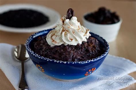 Pressure Cooker (Instant Pot) Forbidden Black Rice Pudding