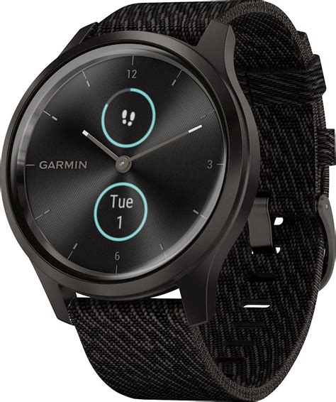 Rent to Own Garmin - vívomove Style Hybrid Smartwatch 42mm Aluminum ...