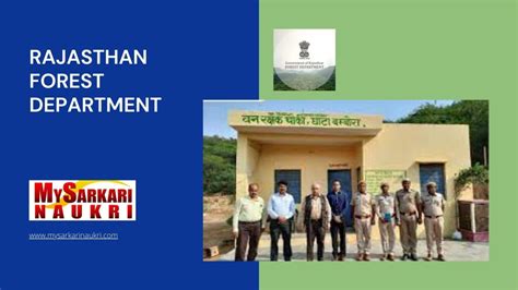 Rajasthan Forest Department Recruitment - MySarkariNaukri En