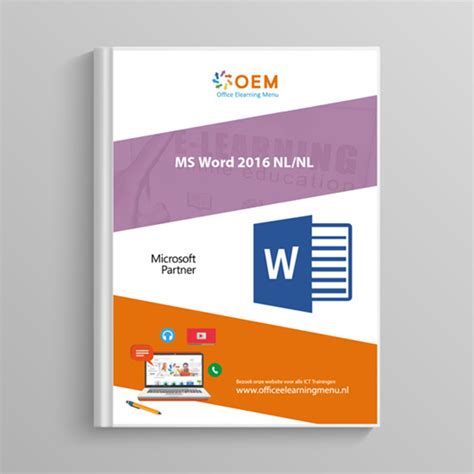 Microsoft Word 2016 course Book - OEM