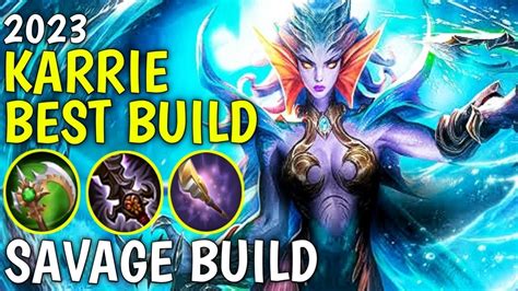 KARRIE BEST BUILD 2023 | TOP 1 GLOBAL KARRIE BUILD AND EMBLEM | KARRIE NEW SAVAGE BUILD - YouTube