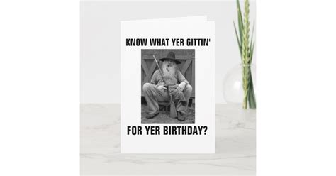 TAN YOUR HIDE HILLBILLY SPANKING BIRTHDAY CARDS | Zazzle