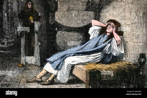 Joan of Arc summoned to execution for heresy, Roen, 1431 Stock Photo ...