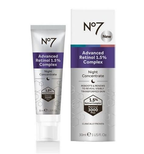 No7 Advanced Retinol 1.5% complex Night Concentrate 30ml. นัมเบอร์เซเว่น เรตินอล คอนเซนเทรด เซ ...