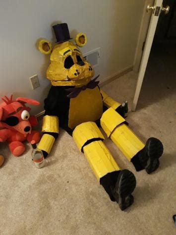 Golden Freddy Halloween Costume But Its Stuffed With Clothing : r ...