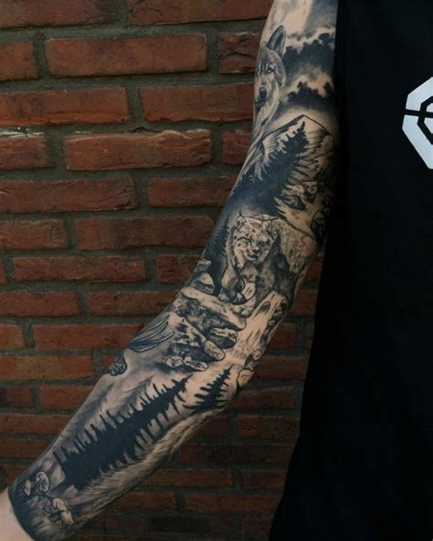 70 Cool Forest Sleeve Tattoo Ideas | Tattoo sleeve men, Best sleeve ...