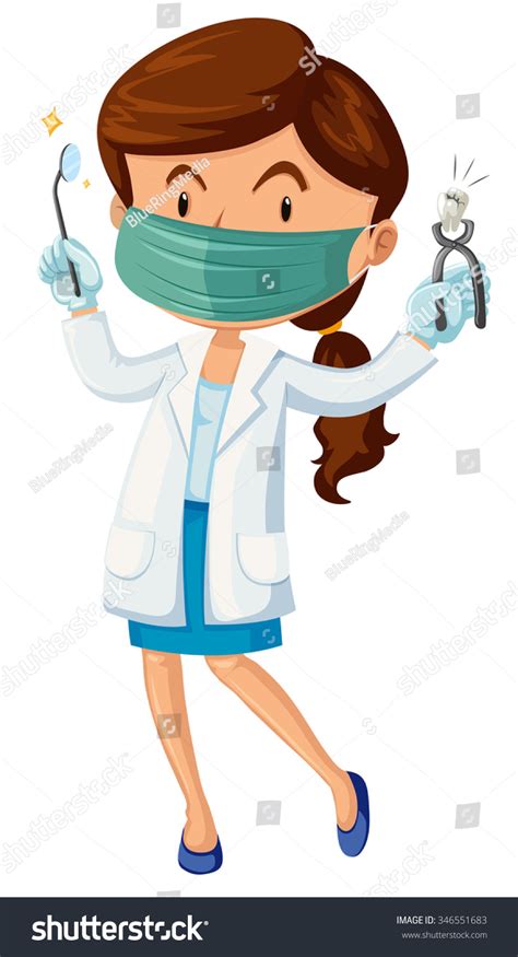 Dentist Girl Clipart