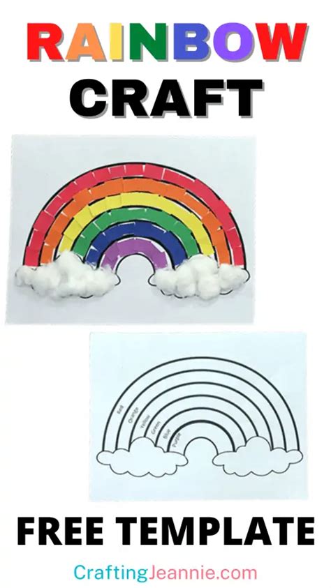 Free Printable Rainbow Template - Crafting Jeannie