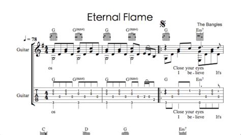 Eternal Flame Guitar Chords