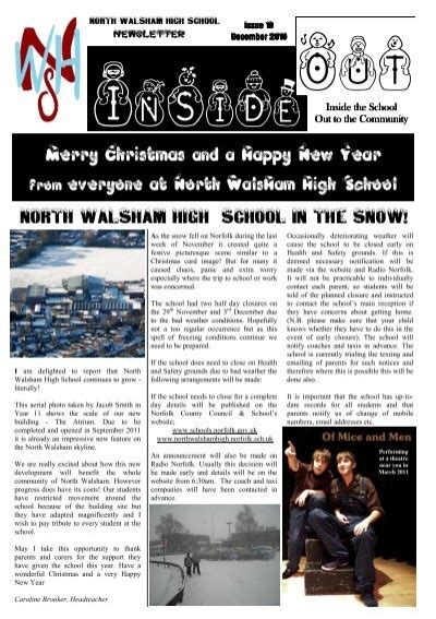 Issue 19 - december 2010 PDF - North Walsham High School