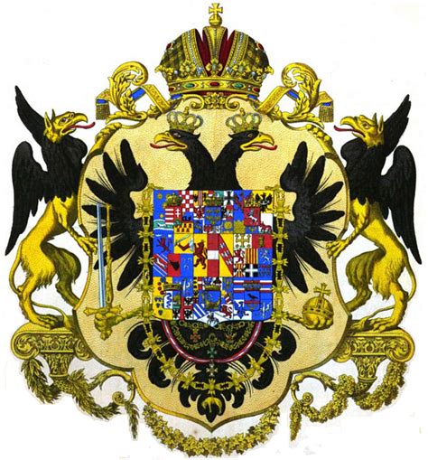 Coat of arms of Austro-Hungarian Empire 1846 - PICRYL - Public Domain ...