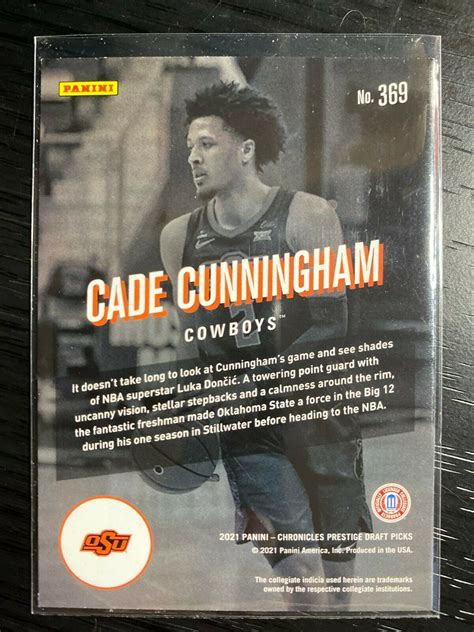 Mavin | Cade Cunningham 2021 Chronicles Prestige Draft Picks Rookie Card