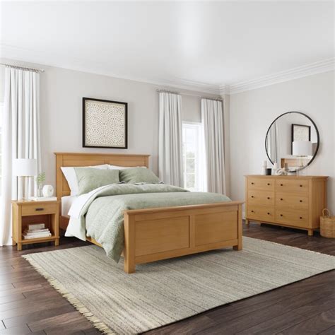 Oak Park Queen Bed, Nightstand and Dresser - Waunakee Furniture