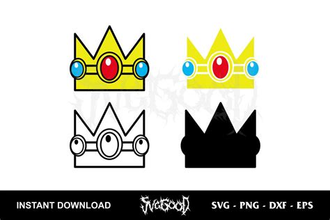 Princess Peach Crown SVG - SVGGOOD