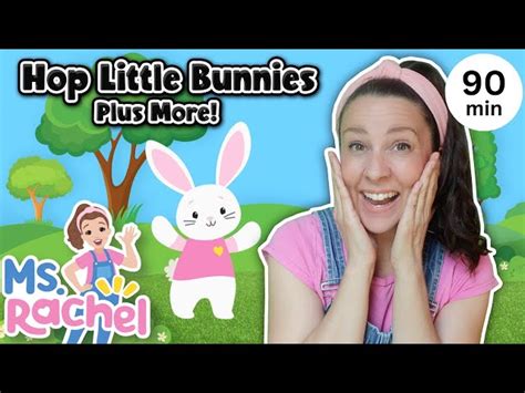 Hop Little Bunnies Hop Hop Hop + More Ms Rachel Nursery Rhymes & Kids Songs - Videos For Kids