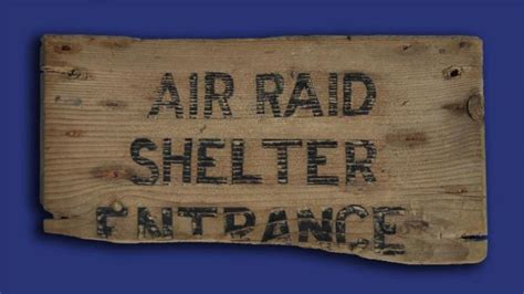 Rare air raid shelter sign added to museum memorabilia