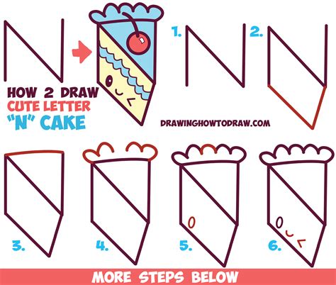 kawaii cute drawings step by step - Shonta Cable