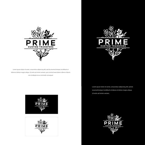 Elegant, Modern, Screen Print Vendor Logo Design for Prime Custom Transfers by hsdesign42 ...