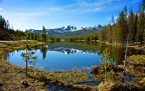 Snowcapped Mountains In Wyoming Free Stock Photo - Public Domain Pictures