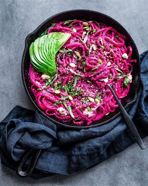 Vegan Beet Alfredo with Lemon-Basil Ricotta | Vegan beet recipes ...