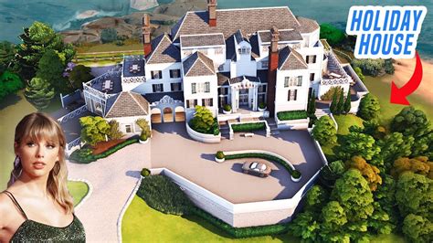 TAYLOR SWIFT: HOLIDAY HOUSE [No CC] - Sims 4 Speed Build | Kate Emerald - YouTube