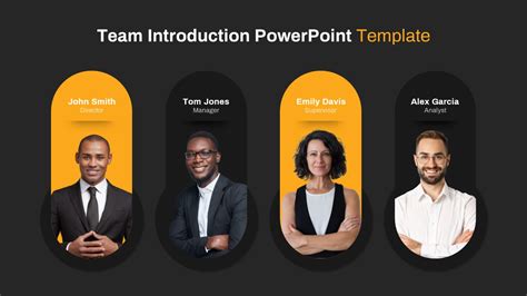 Team Introduction PowerPoint Template and Keynote Slide