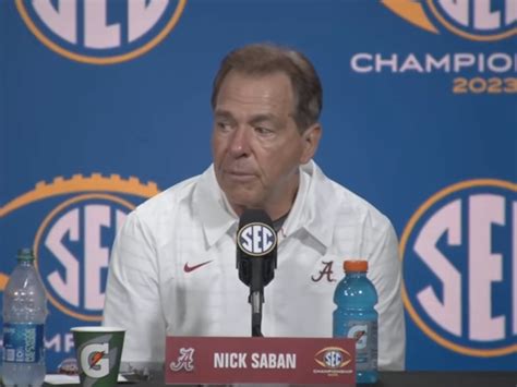 WATCH: Nick Saban Press Conference Following SEC Championship Win | Tuscaloosa, AL Patch