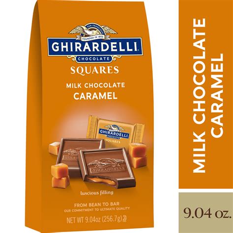 Ghirardelli Milk Chocolate Squares with Caramel Filling – 9.04 oz. - Walmart.com - Walmart.com