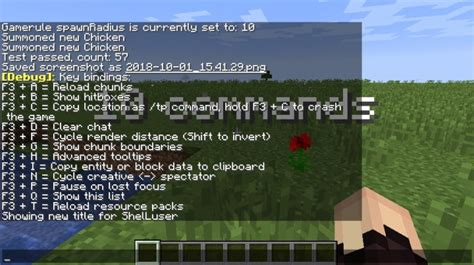 Minecraft Commands List