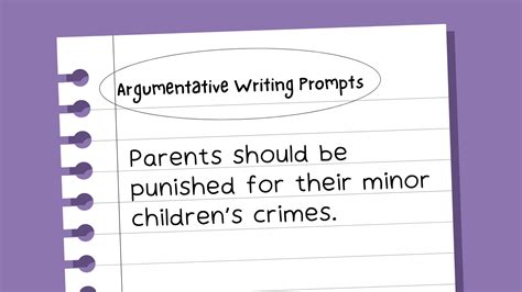 100 Thought-Provoking Argumentative Writing Prompts for Kids and Teens - Universal Mentors ...